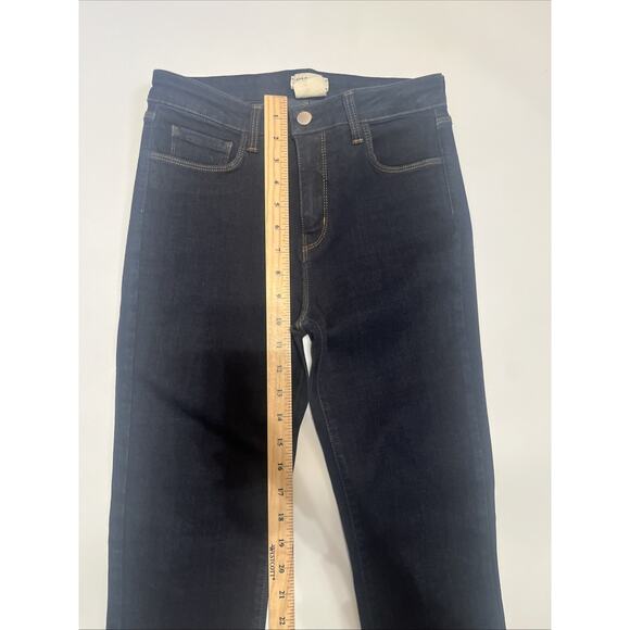 L’Agence Womens Margot High Rise Skinny Jeans Midnight Dark Blue Wash size 28 - Picture 8 of 11